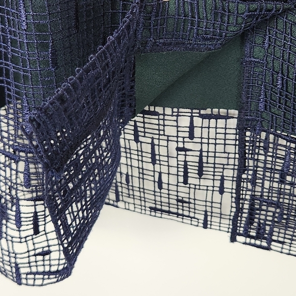 Grey Jason Wu Blue Lace Midi Pencil Skirt GF160813D3 Sz 6 - Picture 9 of 9